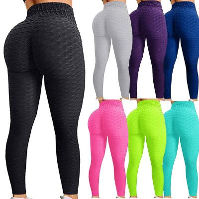 China Yoga Seamless High Waist Butt Lift Fitness Gaiters Gym Tight Breathable Border Breathable Pants For Women tiktok yoga pants leggin for sale