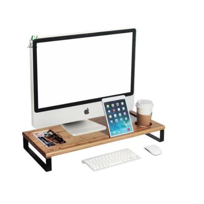 China (Size) Mobile Phone Holeder Adjustable Adjustable Bamboo Monitor Laptop Stand for sale