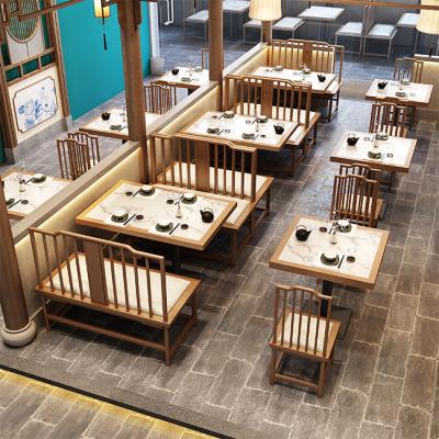 China New Products Eco - Friendly Restaurant Table And Chair Set Booth Restaurant Restaurant Seating for sale