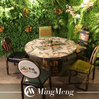 China Eco-friendly Round Table And Chair Restaurant Table With Customized Shape Guangzohu Mingmeng Restaurant Furniture For Restaurant Table for sale