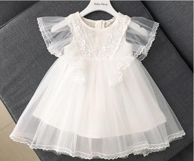 China Breathable Lace Dress Children Flowers Fashion Baby Dresses Kids Clothing Dress for sale