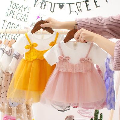 China Newest Latest Design Baby Kids Summer Casual Dress Breathable Cute Clothing Dress for sale