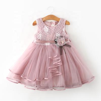 China Pabasana Breathable Hot Selling Cheap Girls Dress For Lace Up Color Girls Quilting Princess Dress for sale