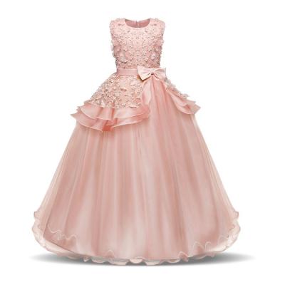 China Factory Sales Hot Kids Birthday Party Girls Evening Dresses Kids Dress Dresses Breathable for sale