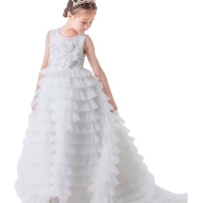 China Breathable Flower Girl Christening Gown Occasion Party Wedding Girls' Dress for sale