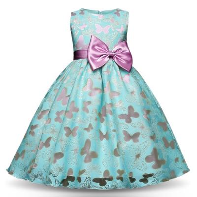 China Breathable Applique Kids Wedding Dress Kids Party Princess Ball Gown Pageant Costume Bridesmaid Dresses Fancy Dress Evening for sale