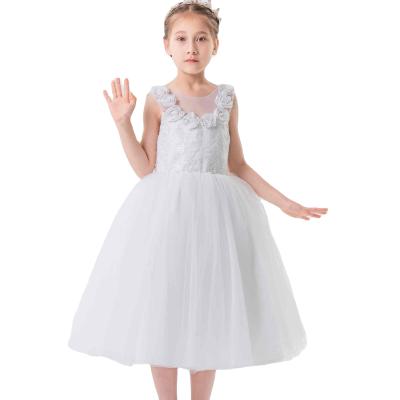 China Breathable Princess Ruffled Girls Pageant Dresses 2020 New Collection First Communion Dresses Luxury Flower Girl Dress for sale