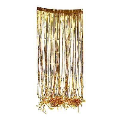 China Metallic Aluminum Tinsel Fringe Curtain Party Decoration Good Quality for sale