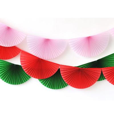 China Fan Garland Tissue Paper Tissue Paper Decorations for Christmas Party for sale