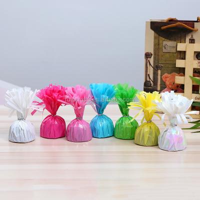 China Wedding Decoration Candy Fast Delivery Colorful Foil Balloon Weight for sale