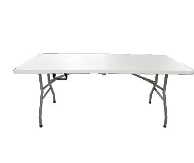 China Wholesale Modern 6FT Portable Fold In Half Table Camping Outdoor Folding Dining Tables For Wedding And Event for sale