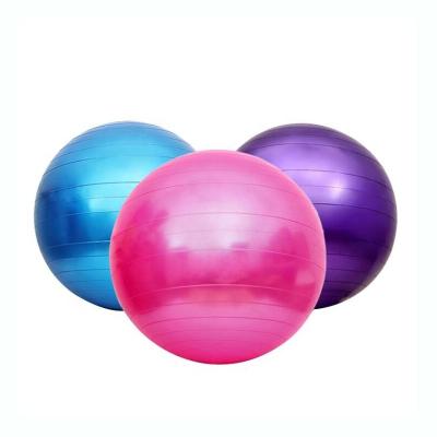 China Round Nature Fitness PVC Rubber Yoga Ball For Gym Exercise for sale