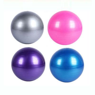 China Round OEM Customized Popular Rubber PVC Yoga Ball Gym Ballf Pilates Ball for sale