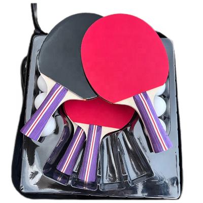 China Professional Eco-friendly Durable Ping Pong Table Tennis Racket Bat Ping Pong Paddle Suit With OEM Service for sale