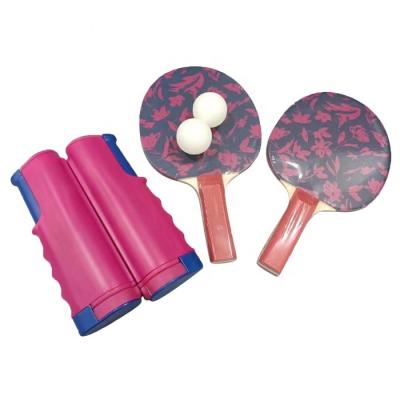 China PP Custom Design Printing Table Tennis Set With Retractable Net for sale