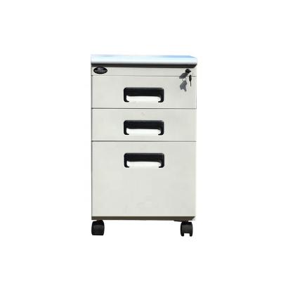 China Folder 3 Drawer Adjustable Vertical Metal File Cabinet Mobile Pedestal (Other) Cabinet for sale