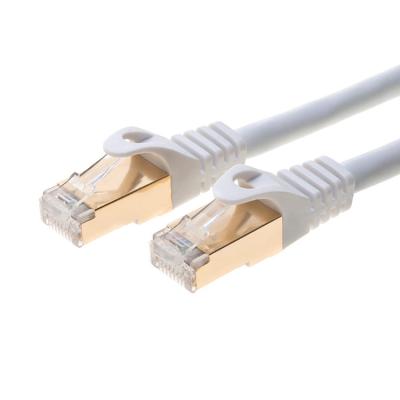 China Cabo de remendo protegido chapeado da rede de cabo de cobre dos ethernet RJ45 do cabo de remendo do produto novo S/FTP CAT7 ouro superior à venda