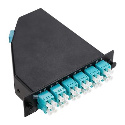 China Factory Price LGX Module MPO to LC Cassette 12 24 Fiber MPO Cassette For MPO Patch Panel for sale