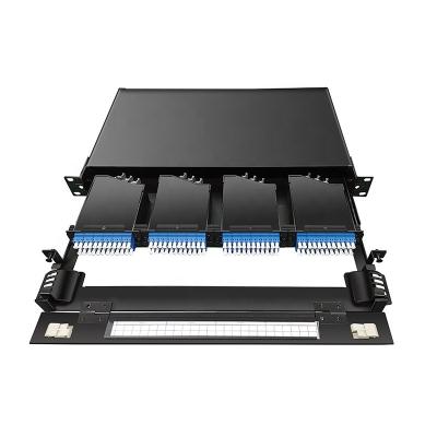 China High Density 1U 19' Rack Mount MPO Patch Panel 48 Fiber 96 Fiber MPO Patch Panel for sale