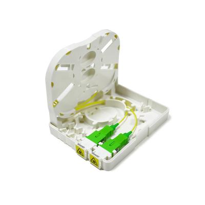 China fiber optic terminal distribution 2 core FTTH Terminal Box for sale