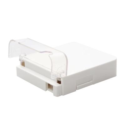 China Ftth Box 1 Core 2 Core Ftth Fiber Optic Termination Box Fiber Optic Socket Panel 1 SC/SX or 1 LC/DX 86 Faceplate (FTTH-022) for sale