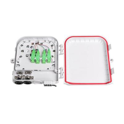 China 8 ports Fiber Distribution Box FDB PC/ABS FTTH 1x8 Optical Splitter Fiber Optic Terminal Box for sale