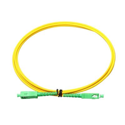 China High quality Single Mode G657A 9/125 Simplex Duplex SC APC-SC/APC Fiber Optic Patch Cord for sale