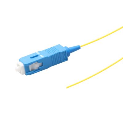 China patch cord Pigtail SC APC UPC Sm 9/125 1m 1.5m 0.9mm G652d G657A PVC LSZH Fiber Optic Pigtail for sale