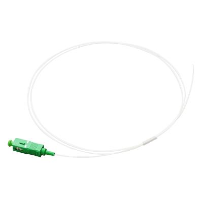 China New SC APC 0.9mm optical fiber Pigtail G657A SC/APC White for sale