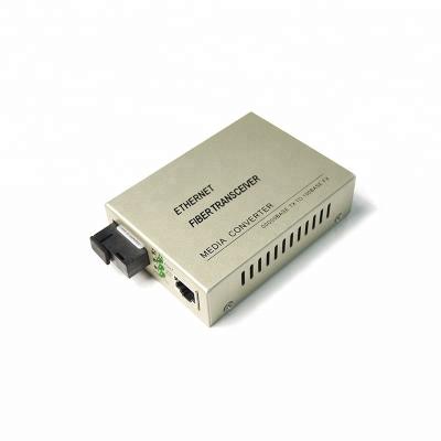 China 10/100/1000M Singlemode duplex SC Fiber Optic Media Converter for sale