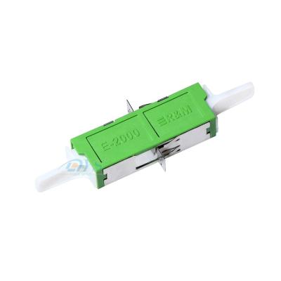 China R&M original E2000/APC E2000/UPC Simplex Single Mode Plastic Fiber Optic Adapter/ Coupler with Flange for sale