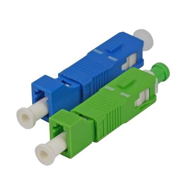 China Fiber Adapter Connector Single Mode SC/APC Male to LC/APC Female Hybrid Adapter Converter LC-SC for sale