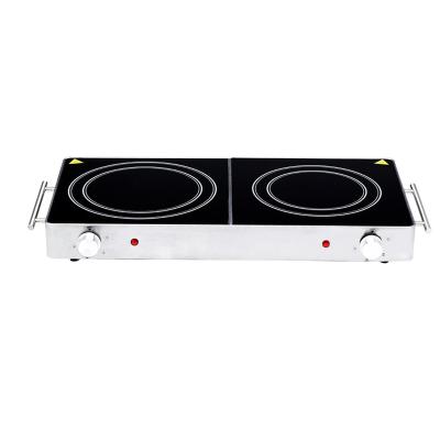 China Household Electric Double Burner Infrared Cooker Cooking Ceramic Stove for sale