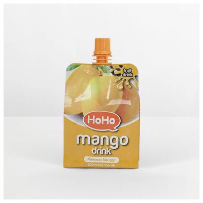 China New 2021 Recyclable Stock Printing Packaging Reusable Foils Juice Drink Pack Spout Pouch for sale