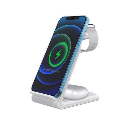 China Hot Selling Qi-enabled Devices 6 in 1 Magnetic Wireless Charger Car Wireless Charger Foldable 3 in 1 Wireless Charger for sale