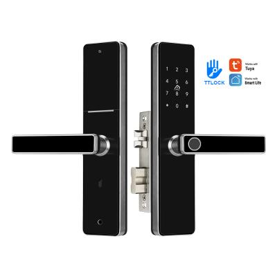 China Home/hotel/commercial/apartment/area ect. Smart Electronic WiFi TTLock Fingerprint Door Lock Home Security Smart Biometric Door Lock for sale