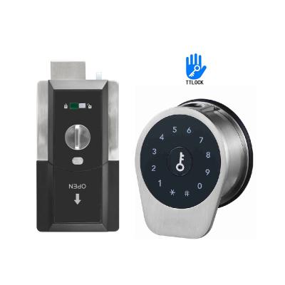 China Hotel TTlock APP WiFi Control Electronic Fingerprint Rim Gate Door Lock Smart Lock for sale