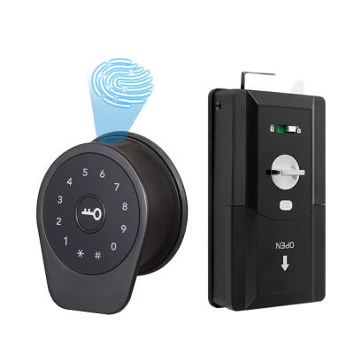 China Hotel High Security TTLock App BLE WiFi APP Control Electronic Fingerprint Smart Rim Outdoor Gate Door Lock for sale