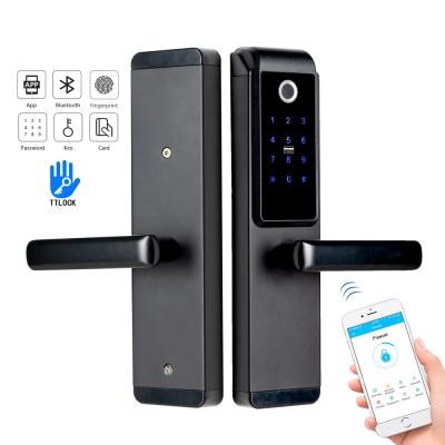 China Hotel YOHEEN TTlock App Digital Door Lock Ble Pin Code Electronic Smart Biometric Fingerprint Door Lock for sale