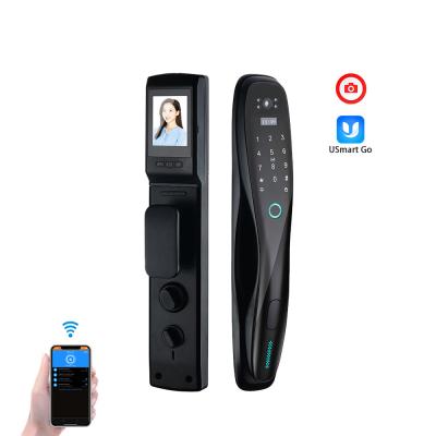 China Home/hotel/commercial/apartment/area ect. YOHEEN APP Full Automatic Fingerprint WiFi Smart Lock, Electronic Biometric Door Lock with CCTV for sale