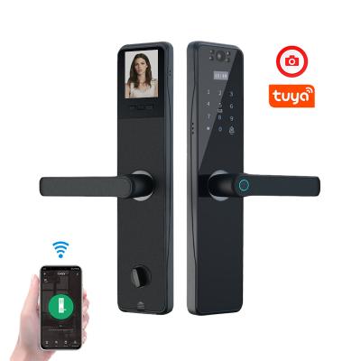 China YOHEEN Smart Home Security Tuya App Wifi Home Door Lock with Camera Electronic Intelligent Fingerprint Smart Door Lock. for sale