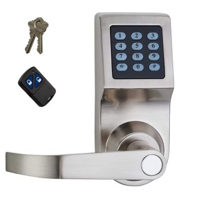 China Apartment Keypad Code Password Digital Electronic Smart Door Lock with Keys Cylinder Remote Control Deadbolt for sale