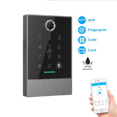 China TTlock Apartment/Office/Home Access Control App BLE Wifi Smart Door Lock Fingerprint RFID Access Control System Waterproof Card Reader for sale