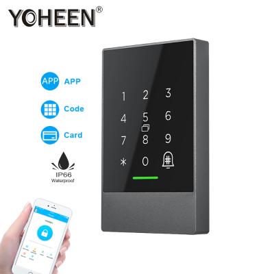 China Outdoor Waterproof Apartment/Office/House Access Control TTlock App RFID Door Access Control System, Smart Digital Keypad Card Reader Door Lock WiFi Ble for sale