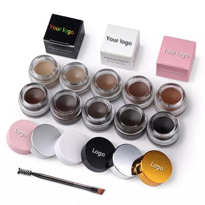 China Waterproof Eyebrow Makeup 10 Colors Vegan Cosmetics Smudge Proof Private Label Eyebrow Gel Eyebrow Pomade for sale