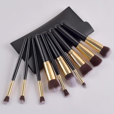 China 10pcs Soft Touch Brush Set Makeup Cosmetics Use High Quality Synthetic Fiber Nylon Brush for sale