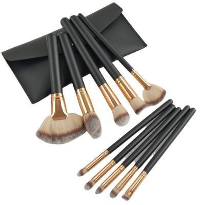 China New Private Label Logo Synthetic Hair Professional Cosmetic Soft Touch Makeup Brushes 10pcs Custom Make Up Brush Set for sale