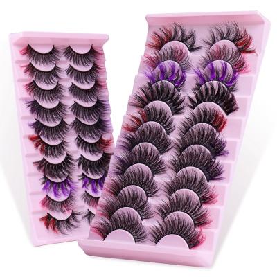 China Natural ; Black Colored False Eyelashes 8D Faux Fur Mink Lashed Private Label Mink Eyelashes Soft for sale