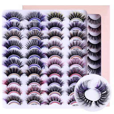 China Natural ; Soft 20 pairs 20mm mink lashes fluffy 3D mink lashes lashes extensions wholesale 8d mink eyelashes for sale