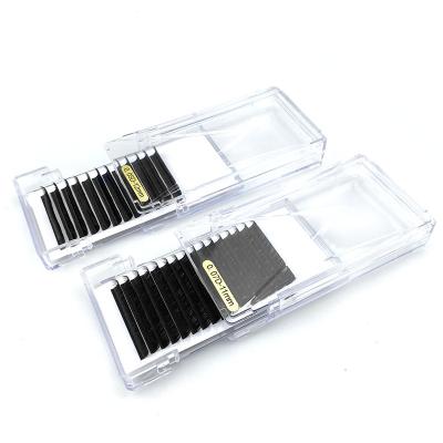 China Natural Soft Eyelashes On Different Tray Private Label Natural Long False Mink Eyelash Extension C/CC/D/DD/L /B/J Curl Volume Lashes Extension for sale